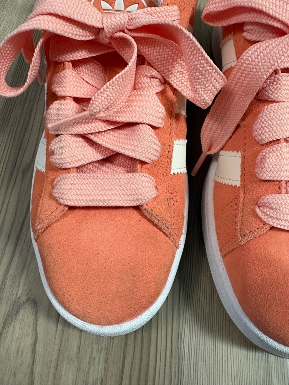 Adidas Campus Coral Suede Sneakers Sz 9 - Picture 3 of 7